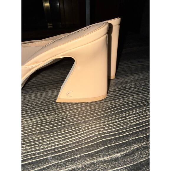 NWOT Circus NY Sam Edelman Hadie Patent Faux Leather Slide On Heels Sz. 8.5 - Picture 2 of 9